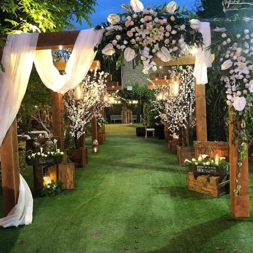 طراحی باغ عروسی
